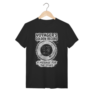 Camiseta Voyager Golden Record: O Mensageiro Cósmico | Silk & Luck