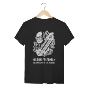 Camiseta Milton Friedman – Economia | Silk & Luck