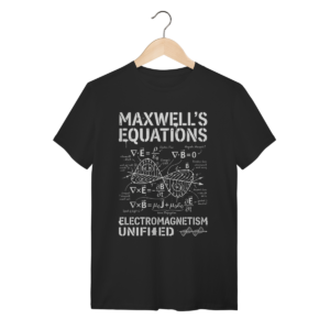 Camiseta Equações de Maxwell Eletromagnetismo | Silk & Luck