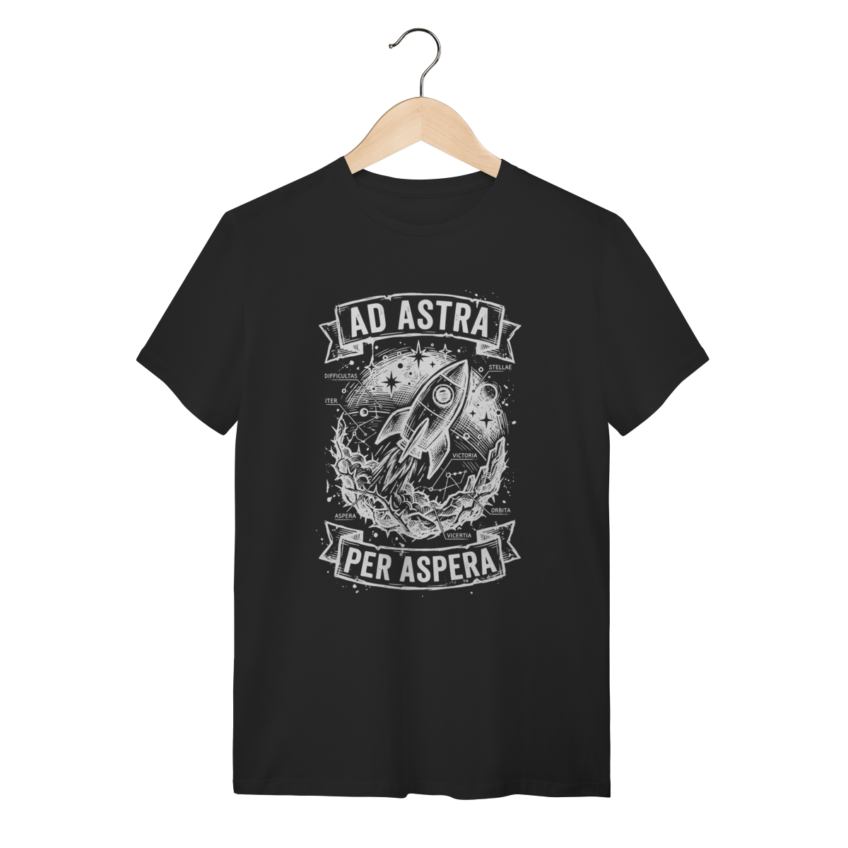 Camiseta Ad Astra Per Aspera O Triunfo Sobre o Caos | Silk & Luck | Silk & Luck
