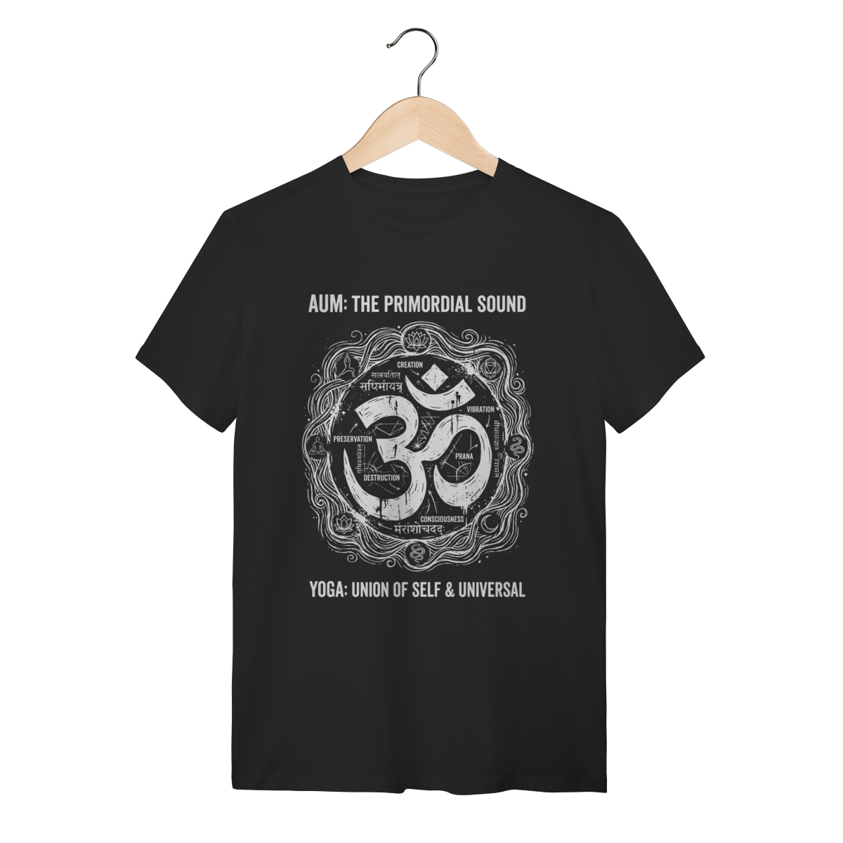 Camiseta Símbolo Om: A Vibração Primordial do Universo | Silk & Luck 1 Camiseta Símbolo Om: A Vibração Primordial do Universo | Silk & Luck