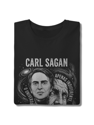 Camiseta Carl Sagan Humanidade E Cosmos Design | Silk & Luck