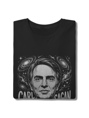 Camiseta Carl Sagan Identidade Cósmica Astronomia | Silk & Luck