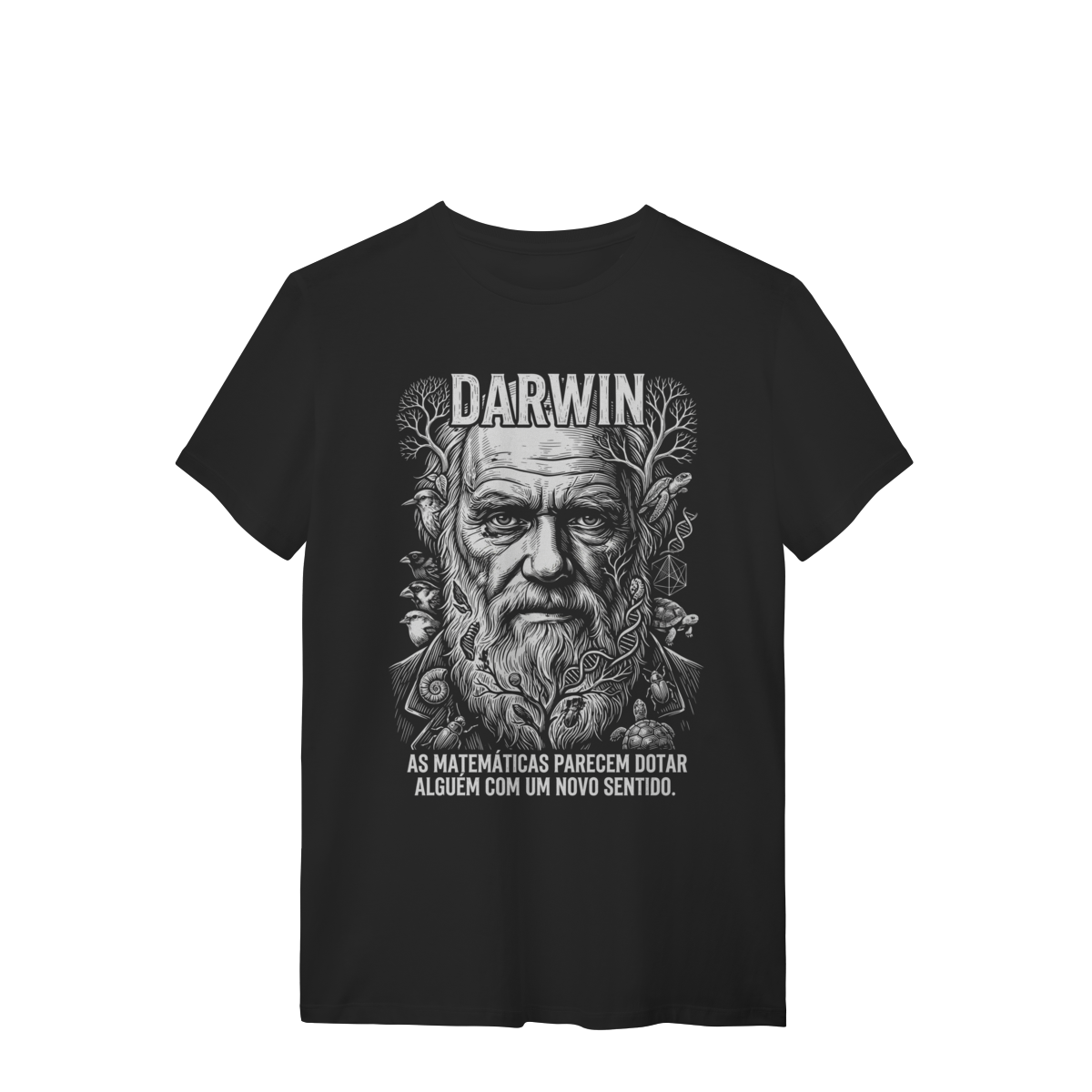 Camiseta Darwinismo Números Geometria Árvore Da Vida | Silk & Luck 1 Camiseta Darwinismo Números Geometria Árvore Da Vida | Silk & Luck