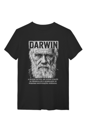 Camiseta Charles Darwin O Origem Das Espécies Evolução	 | Silk & Luck