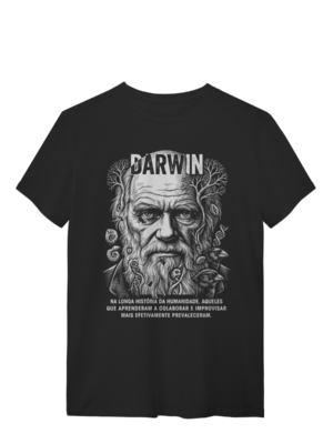 Camiseta Darwinismo DNA Colaboração Humana Evolução | Silk & Luck