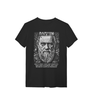 Camiseta Ciência Darwin Adaptação Tentilhões Fósseis | Silk & Luck
