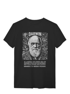 Camiseta Charles Darwin Aves Tartarugas Evolução Vida | Silk & Luck
