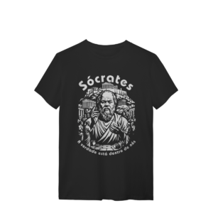 Camiseta Sócrates Mestre Atenas A Verdade Dentro De Nós | Silk & Luck
