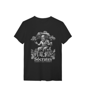 Camiseta Grécia Sócrates Natureza Da Alma Humana Filósofo | Silk & Luck