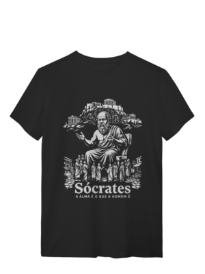 Camiseta Grécia Sócrates Natureza Da Alma Humana Filósofo | Silk & Luck