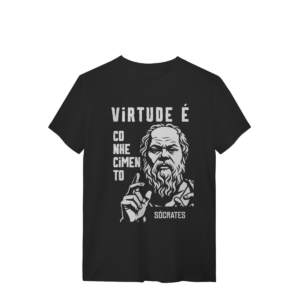 Camiseta Pensamento Socrático Virtude É Conhecimento | Silk & Luck