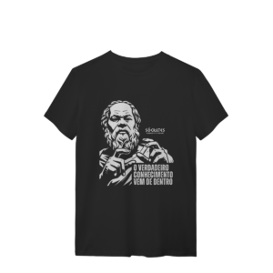 Camiseta Grécia Sócrates Verdadeiro Conhecimento Mestre | Silk & Luck