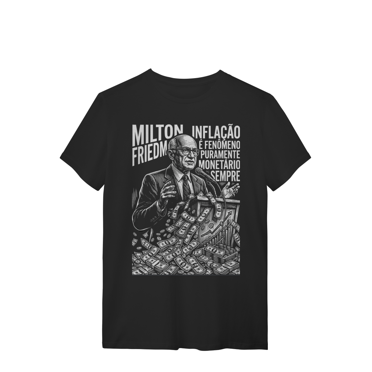 Camiseta Milton Friedman Nobel de Economia | Silk & Luck 1 Camiseta Milton Friedman Nobel de Economia | Silk & Luck