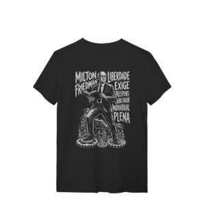 Camiseta Milton Friedman Filosofia Econômica Livro | Silk & Luck