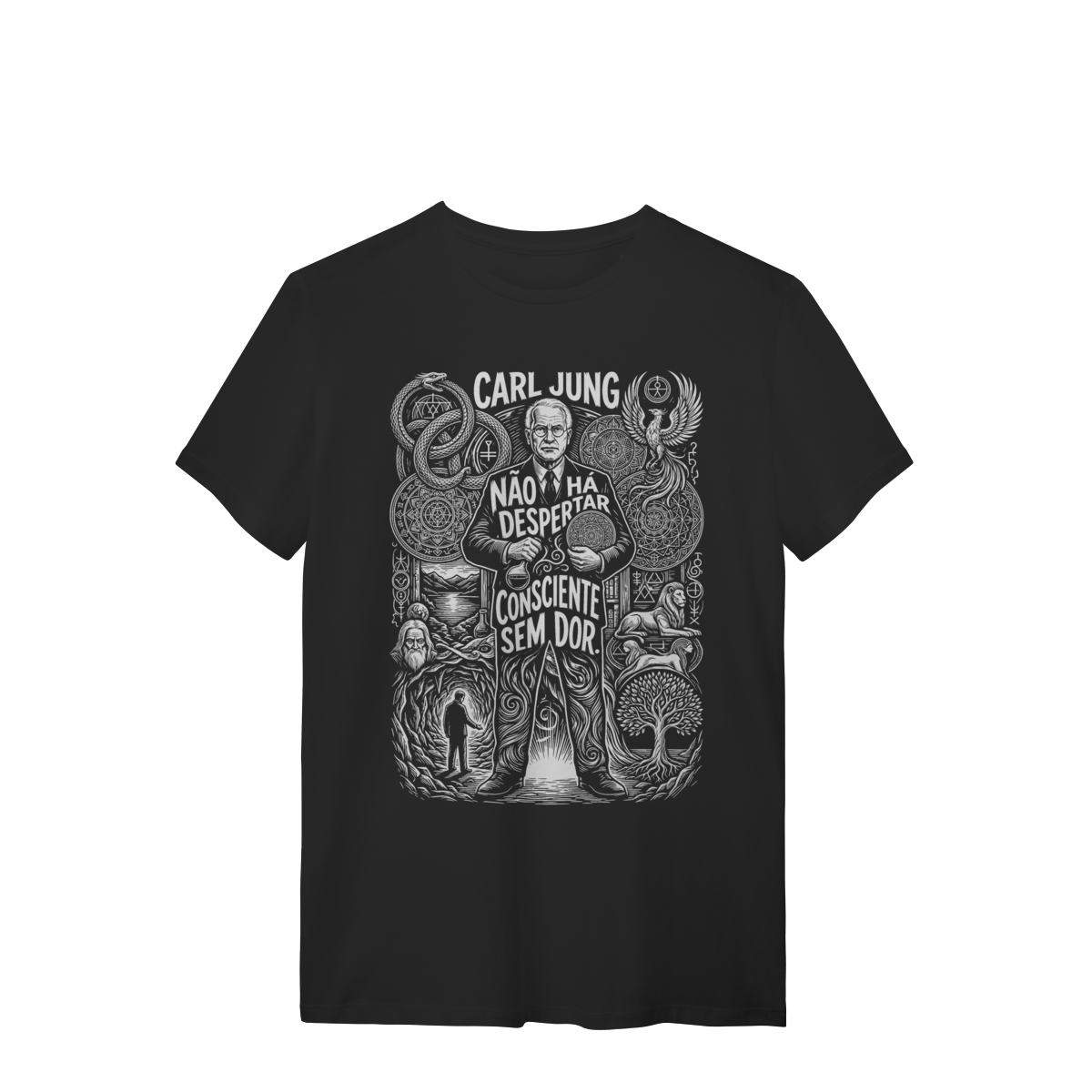 Camiseta Carl Jung Pensamento Lógico E Abstrato Cultura | Silk & Luck 1 Camiseta Carl Jung Pensamento Lógico E Abstrato Cultura | Silk & Luck