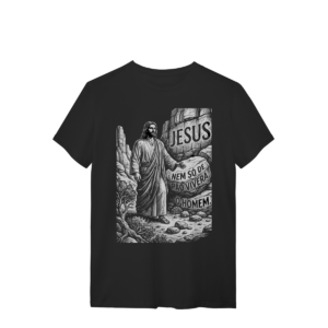 Camiseta Jesus Nem Só De Pão – Design Filosófico – Silk & Luck | Silk & Luck