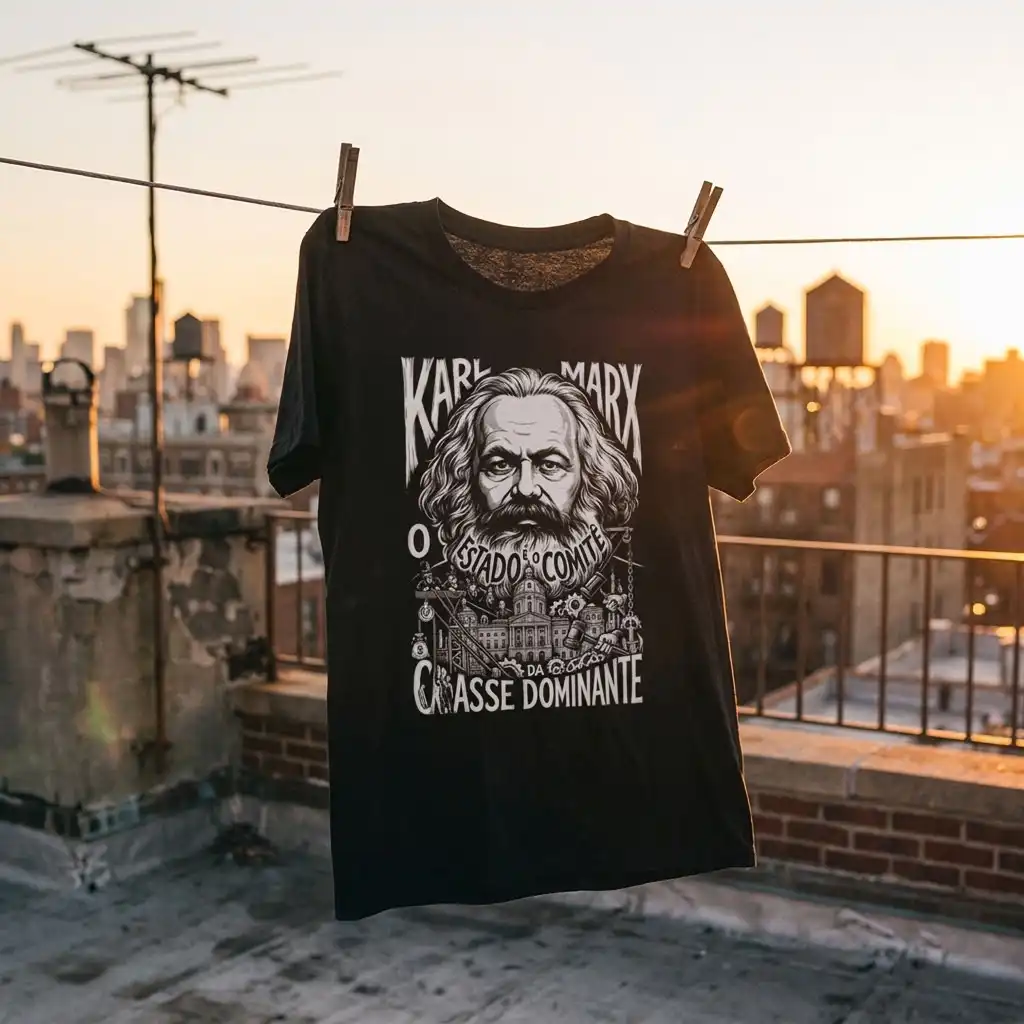 Camiseta Karl Marx Trabalho Morto Teoria Econômica | Silk & Luck 5 Camiseta Karl Marx Trabalho Morto Teoria Econômica | Silk & Luck - Imagem 5