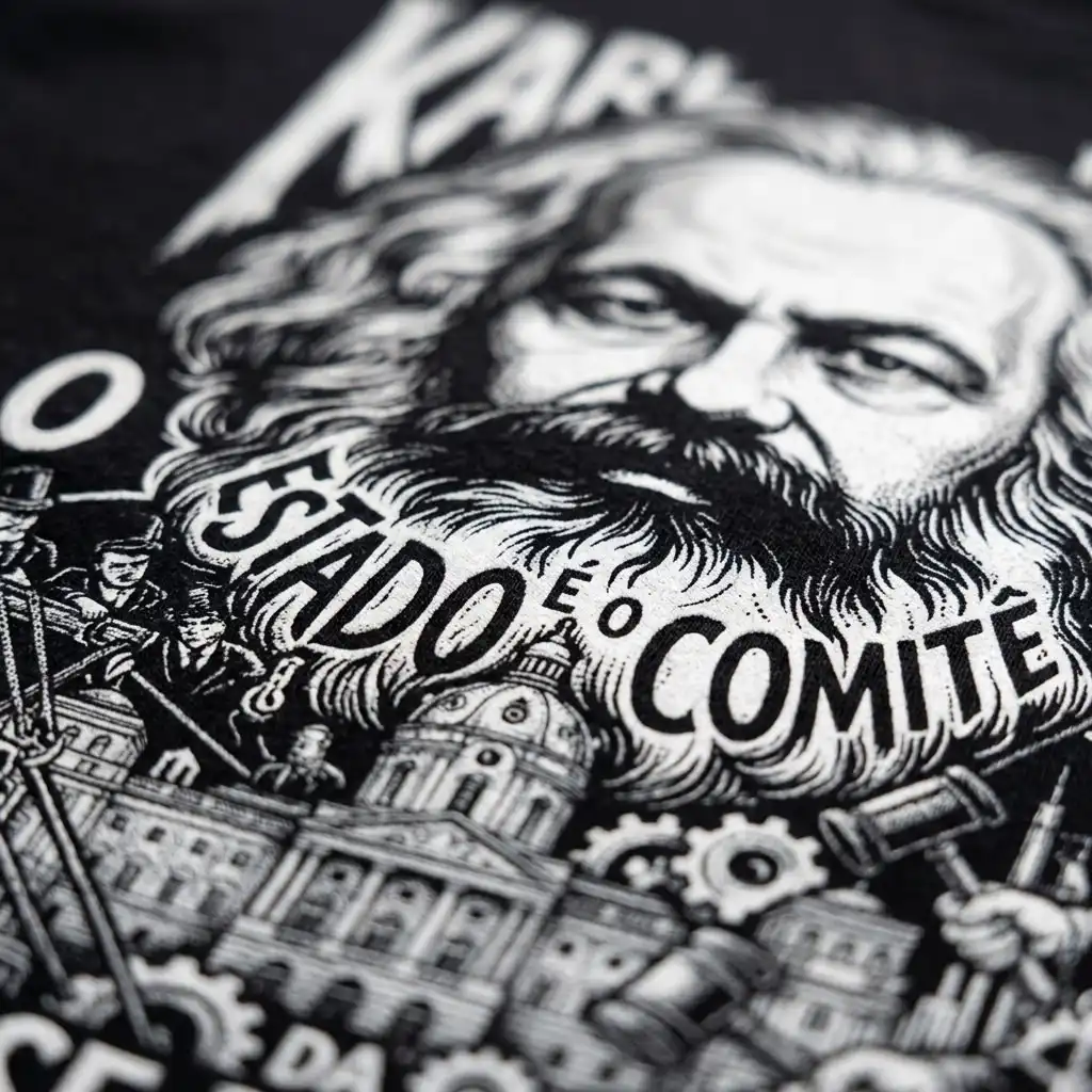 Camiseta Karl Marx Trabalho Morto Teoria Econômica | Silk & Luck 6 Camiseta Karl Marx Trabalho Morto Teoria Econômica | Silk & Luck - Imagem 6