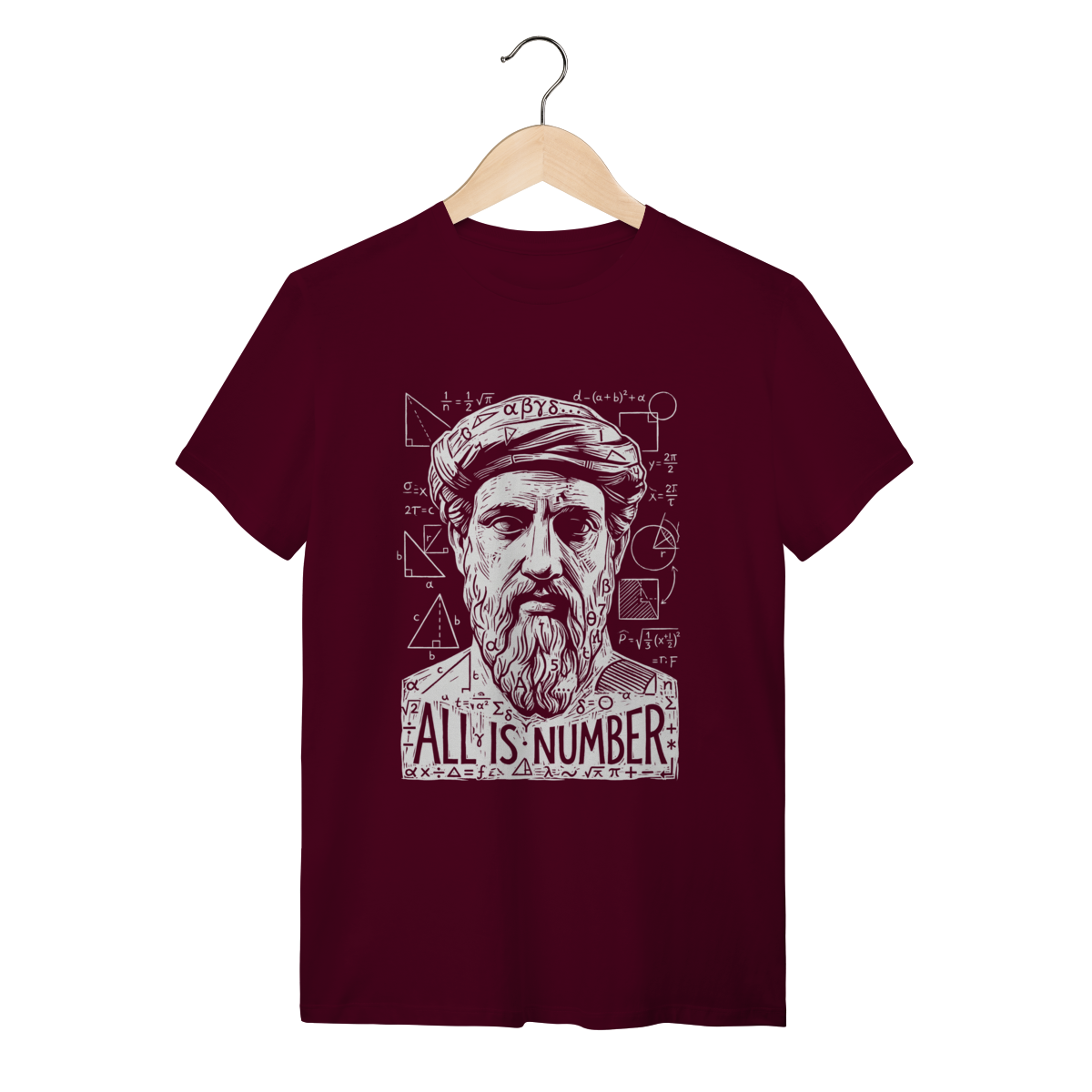 Camiseta Pitágoras – Matemática e Filosofia | Silk & Luck 1 Camiseta Pitágoras – Matemática e Filosofia | Silk & Luck