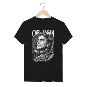 Camiseta Carl Sagan Filosofia Ceticismo Ciência | Silk & Luck