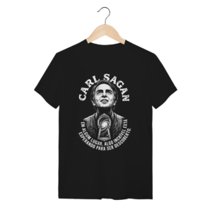 Camiseta Sagan Portal Galáxia Ciência Espaço | Silk & Luck
