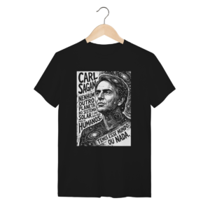 Camiseta Sagan Preservação Terra Astronomia | Silk & Luck