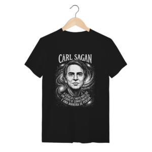 Camiseta Sagan Epistemologia Razão Ciência | Silk & Luck