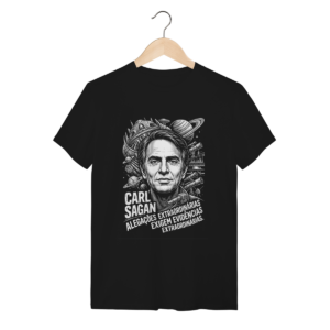 Camiseta Sagan Regra De Ouro Ciência Método | Silk & Luck