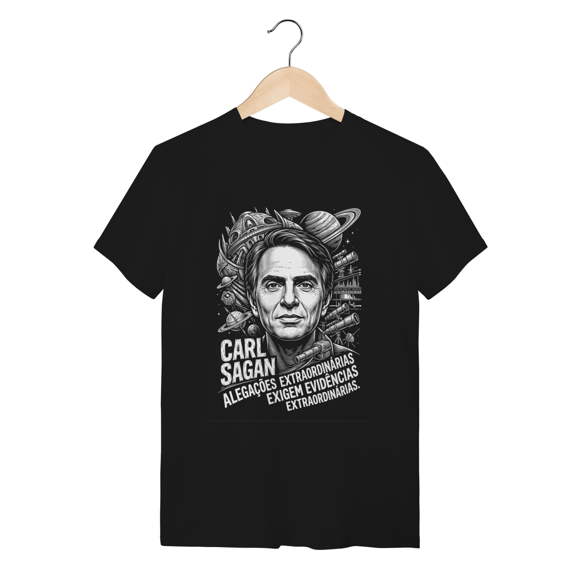 Camiseta Sagan Regra De Ouro Ciência Método | Silk & Luck 1 Camiseta Sagan Regra De Ouro Ciência Método | Silk & Luck